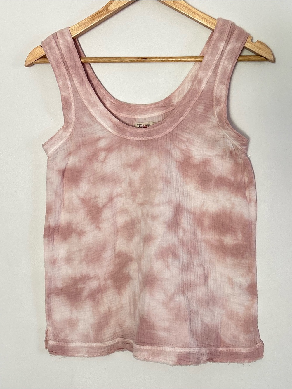 Faherty Topanga Ventura Tie-Dye Gauze Tank Top Size XS Organic Beach Coastal a69
